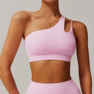 Asymmetric One-Shoulder Sports Bra