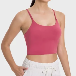 Add Your Logo Sportswear Padded Gym Active Performance Yoga Tank