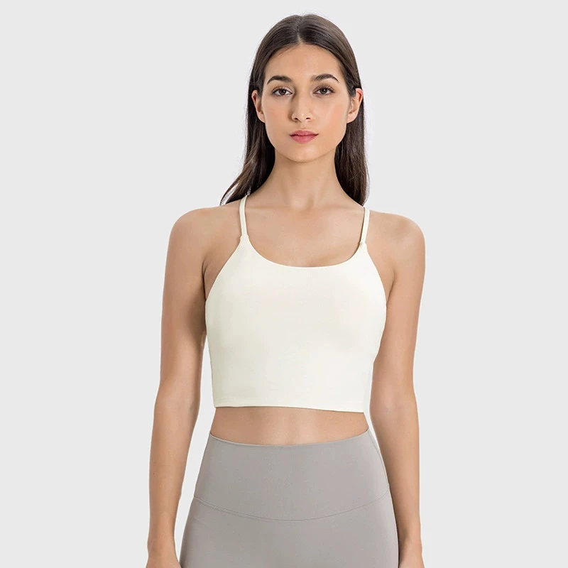 Add Your Logo Sportswear Padded Gym Active Performance Yoga Tank - Image 2