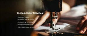 custom order services for yoga wear