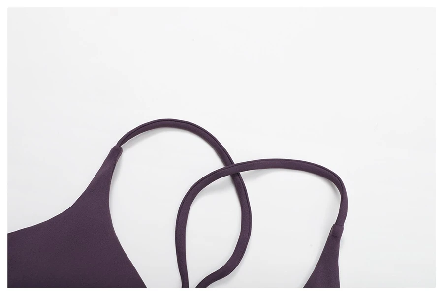 actual close up for women's cross back sports bra-straps