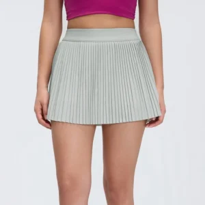 Women's pleated tennis skirt with built-in shorts for golf and fitness