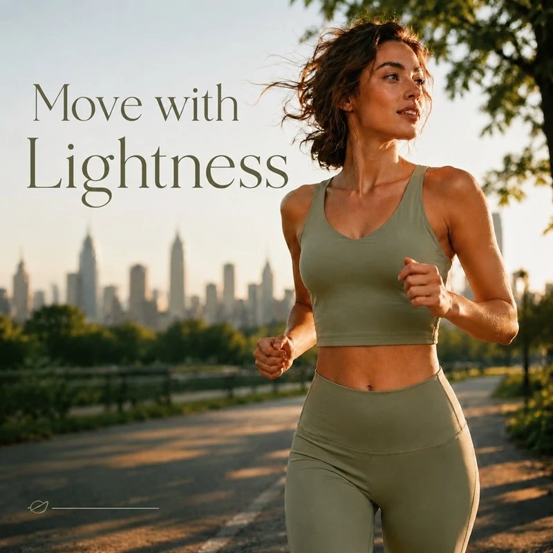 Women's V-neck medium support sports bra for yoga running and fitness