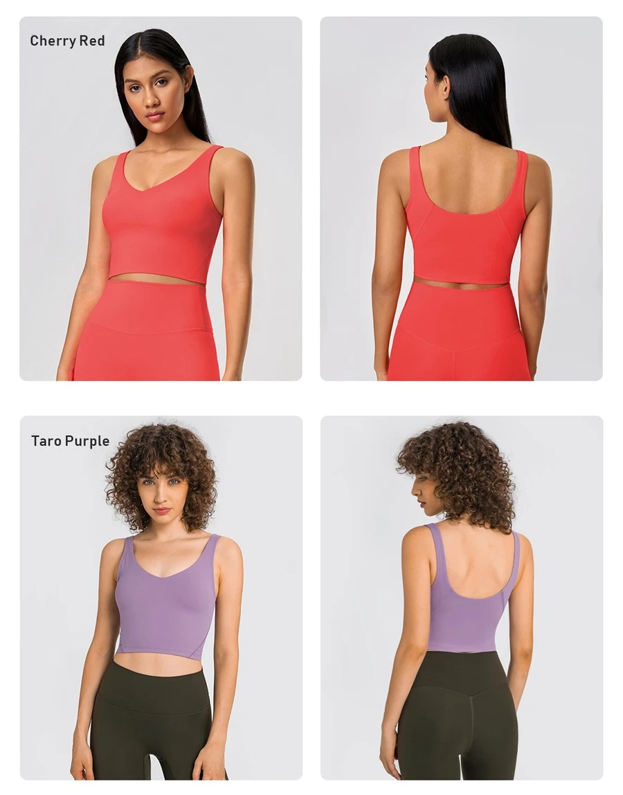 Soft brushed fabric sports bra with removable padded cups