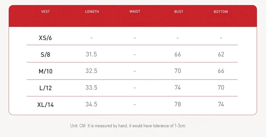 Women's buttery soft fitness tank with removable padded cups and adjustable straps-size chart