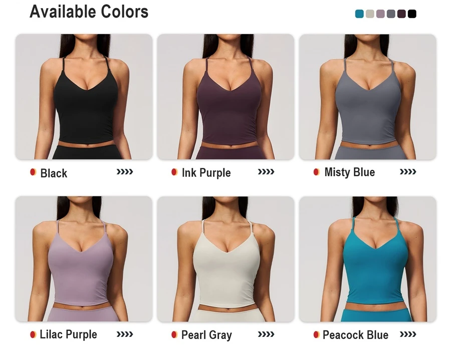 Women's buttery soft fitness tank with removable padded cups and adjustable straps-available colors
