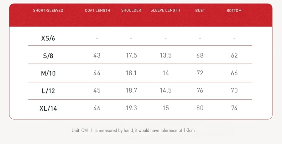 Women's cropped short sleeve yoga top in brushed four-way stretch fabric for yoga, Pilates, running, gym workouts, and activewear-size chart