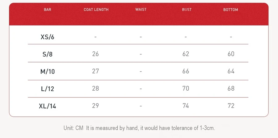 Women's halter sports bra size chart
