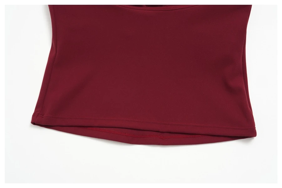 Buttery soft nylon spandex fitness tank top for yoga and Pilates-hem