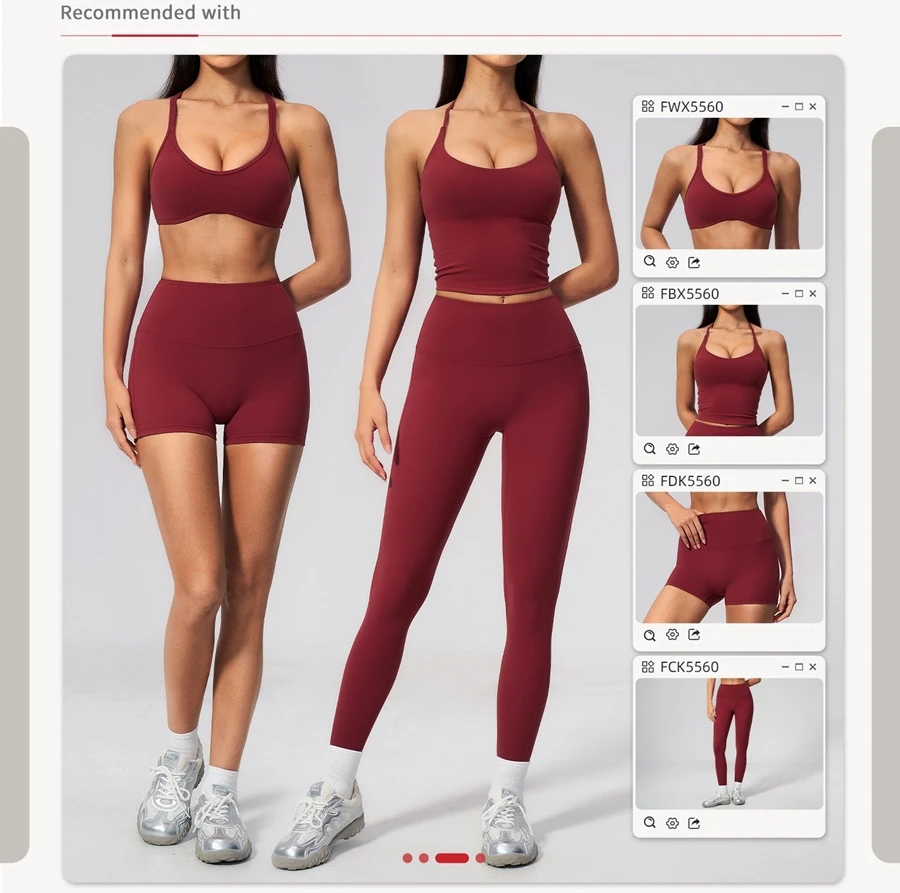 Women's buttery soft halter yoga tank top with deep V neck and open back-matching set