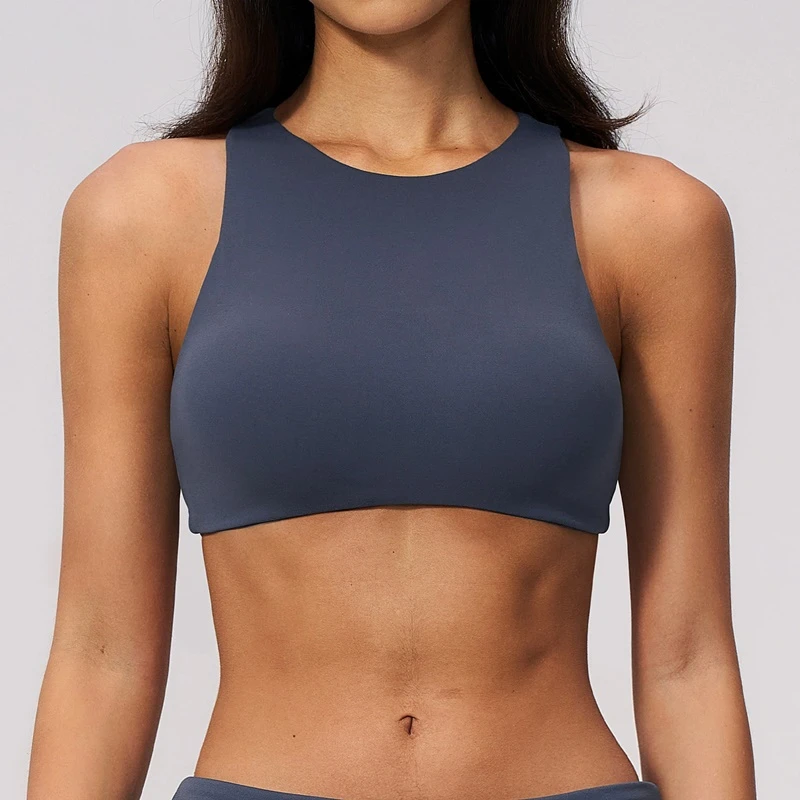 High support backless sports bra for women yoga fitness and workout-front