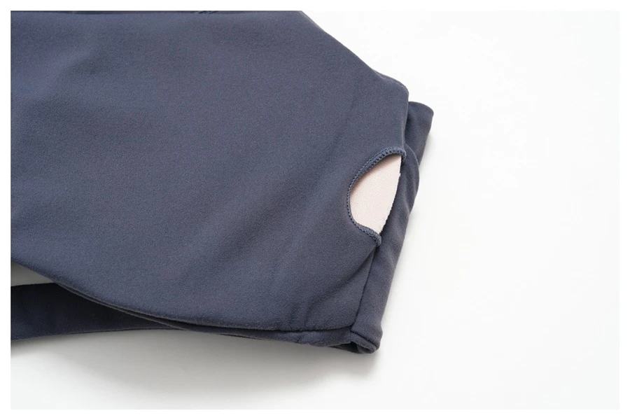 Women's brushed fabric yoga bra with high neck and removable pads
