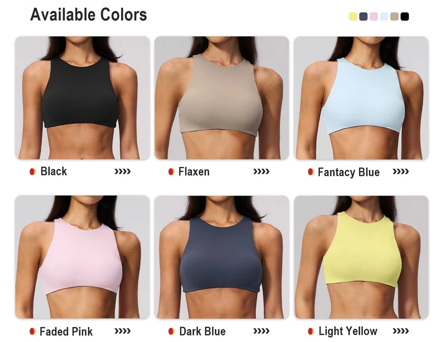 high support sports bra available colors