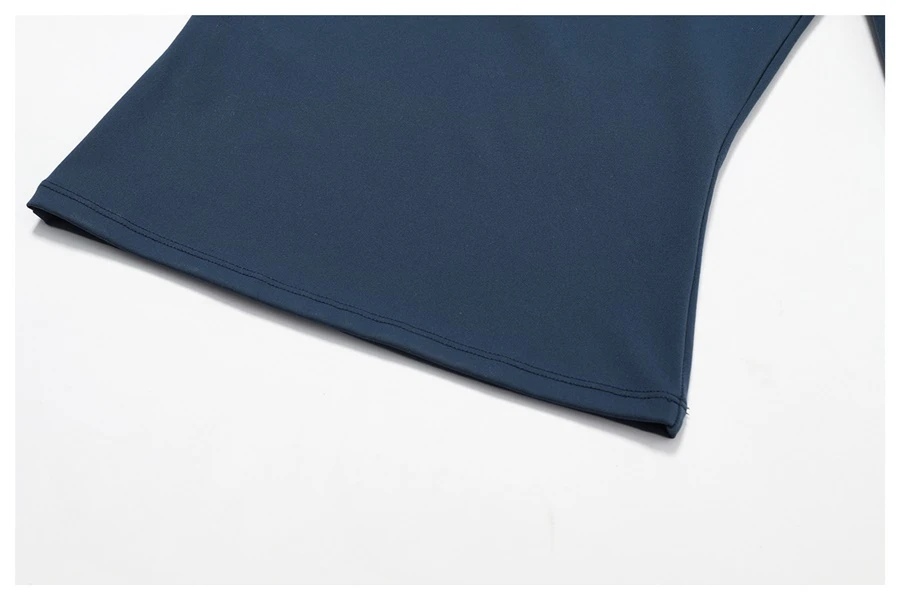 Women's winter brushed long sleeve yoga top with four-way stretch compression fabric for yoga, Pilates, running and gym workouts-actual close up