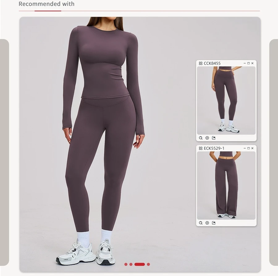 Women's winter brushed long sleeve yoga top with four-way stretch compression fabric for yoga, Pilates, running and gym workouts