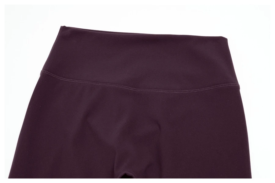 High waist tummy control yoga leggings with double layer waistband