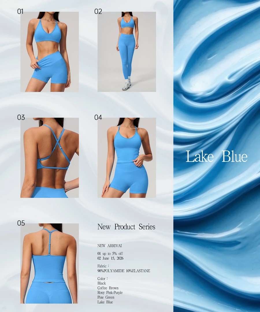 Women's seamless high waist yoga leggings with tummy control and booty lifting design-matching set