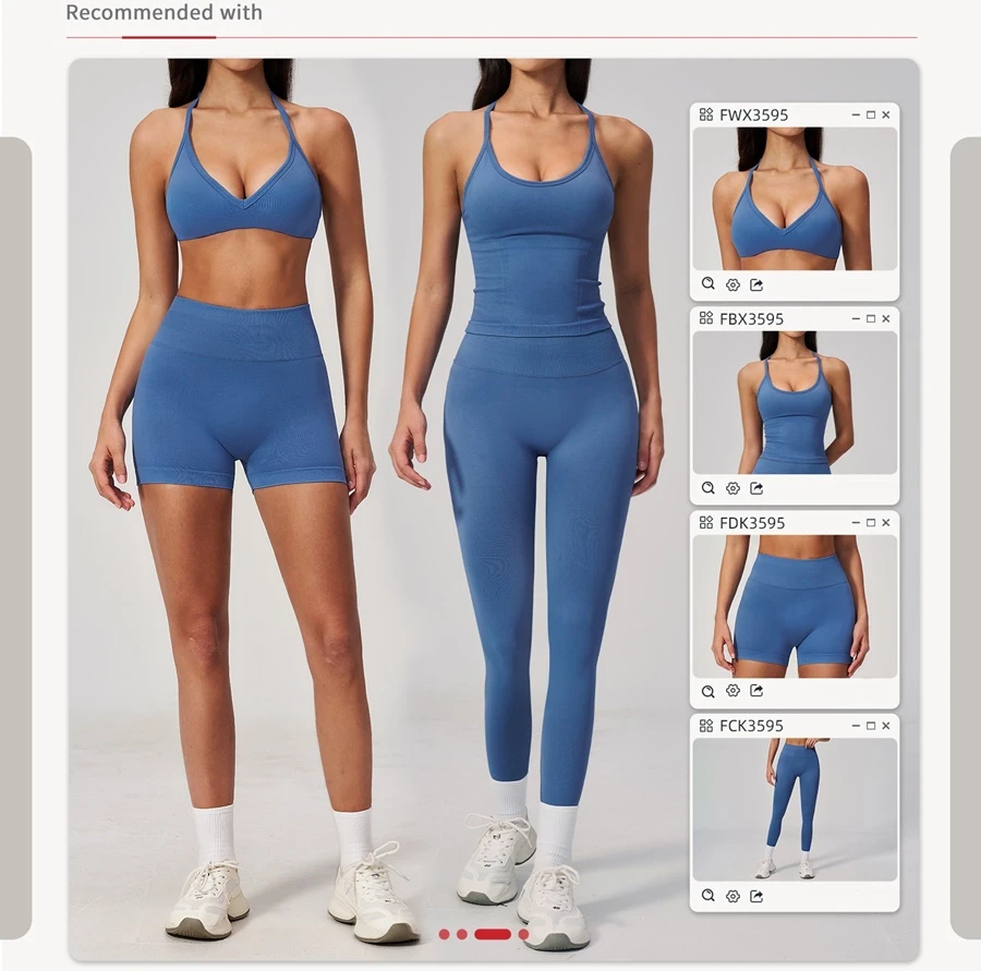 premium seamless activewear matching set