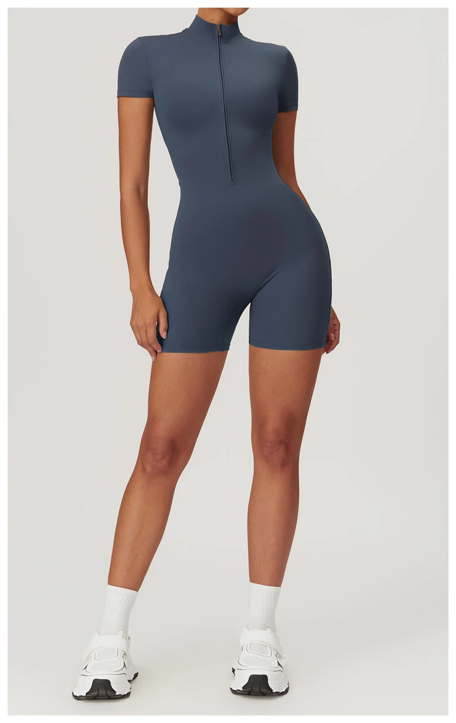 short jumpsuit dark blue