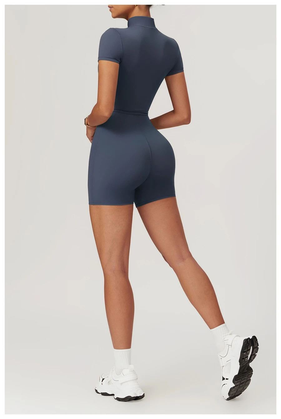 short jumpsuits dark blue back
