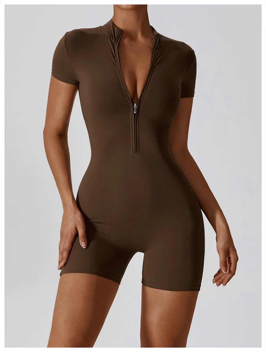 short jumpsuits tea coffee front