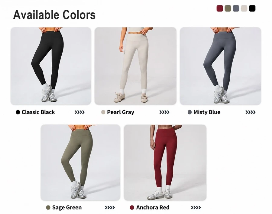 Women's high waist peach butt workout leggings with sculpting fit for yoga and running-available colors