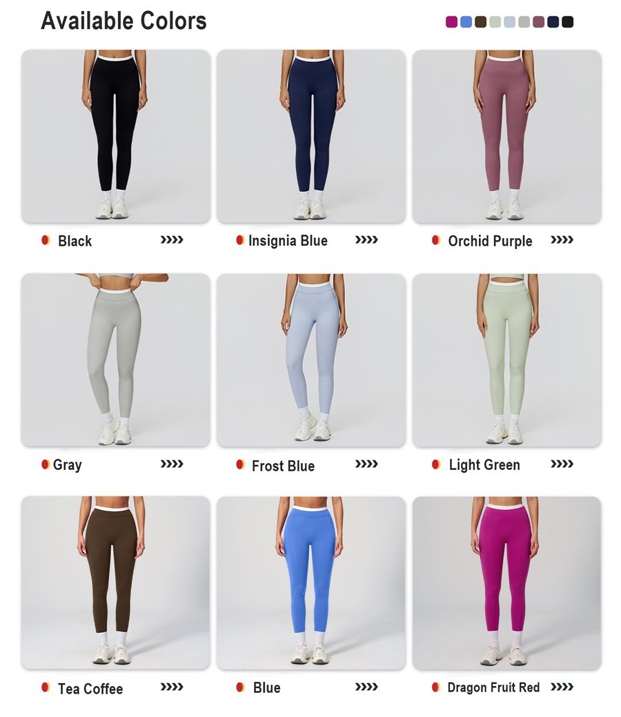 Women's ribbed naked-feel workout set leggings available colors