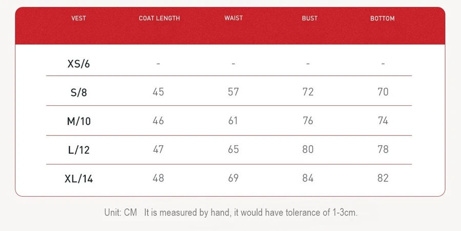 Women’s U-back quick-dry yoga tank top – square neck front view with sculpted open back, fitted tummy-control hem, in brushed nylon-spandex fabric-size chart