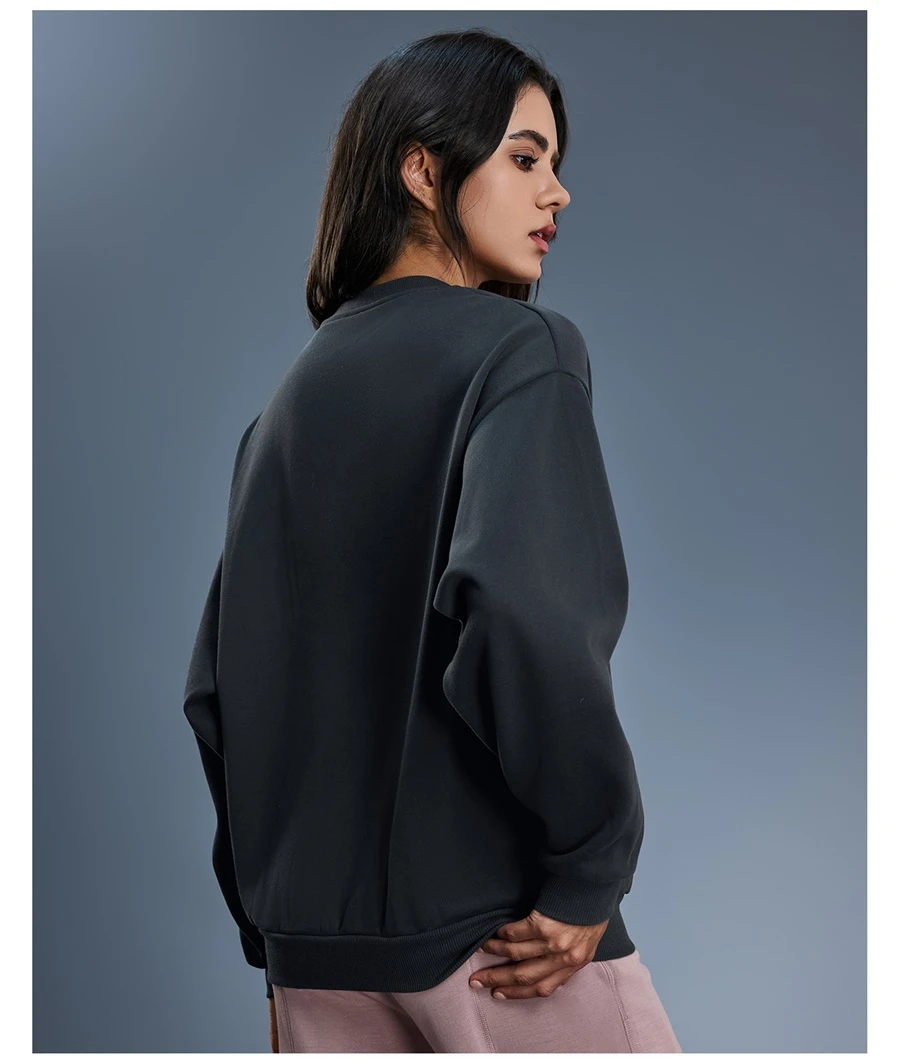 Women's warm fleece pullover sweatshirt for casual everyday wear