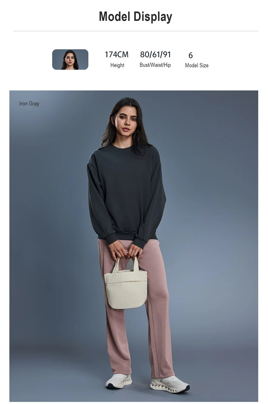 Women's warm fleece pullover sweatshirt for casual everyday wear