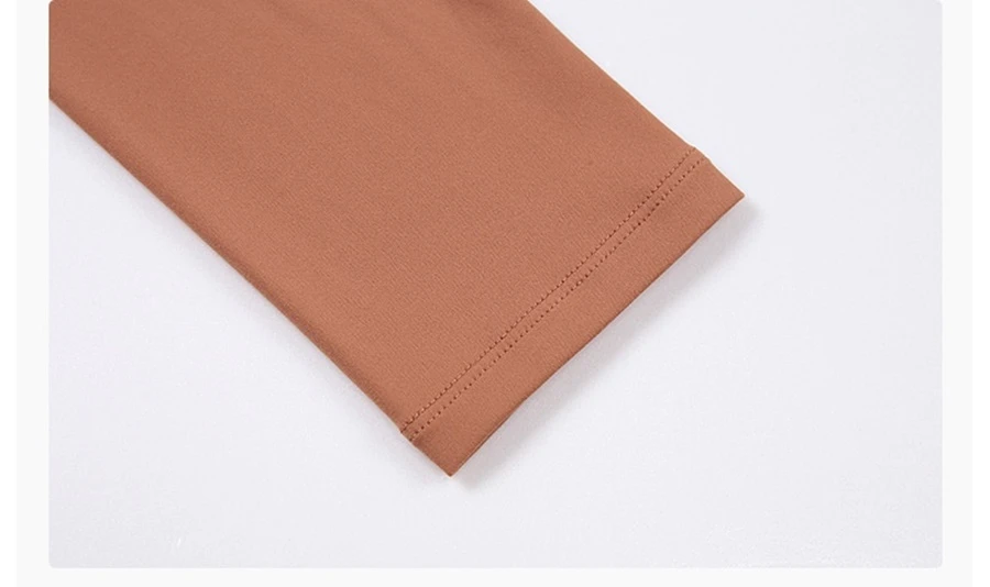 Soft double sided brushed nylon spandex activewear top for women