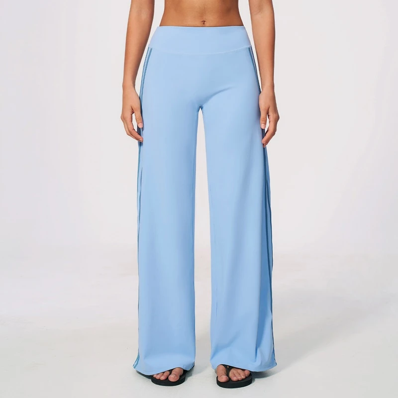 Women's high waist color block flare yoga pants for fitness and Pilates