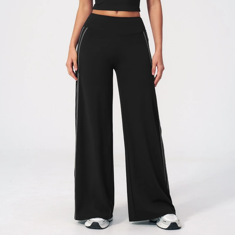 Women's high waist color block flare yoga pants for fitness and Pilates