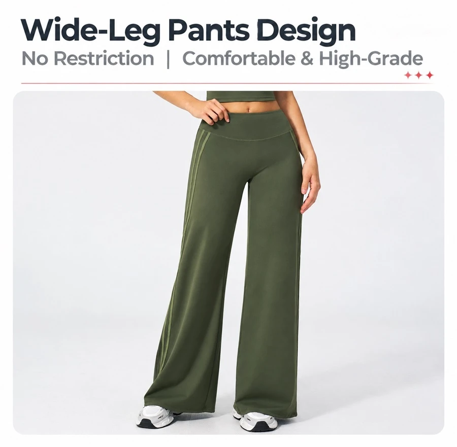 Women's soft second-skin flared yoga leggings with four-way stretch