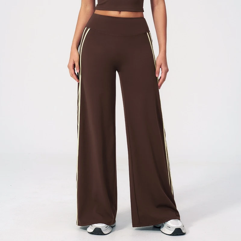 Women's high waist color block flare yoga pants for fitness and Pilates