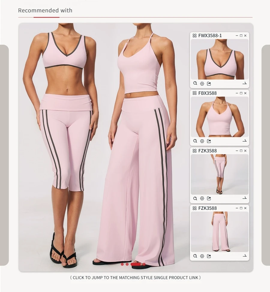 Pairing Set for High Waist Flared Leggings