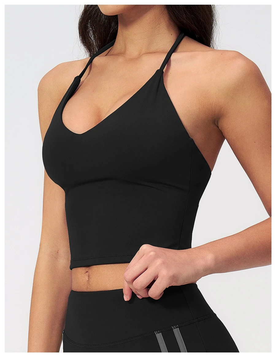 SideView for Custom logo women's yoga tank tops for activewear brands