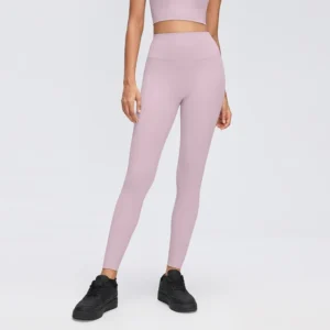 Women's high waist peach-lifting yoga leggings for Pilates and workouts