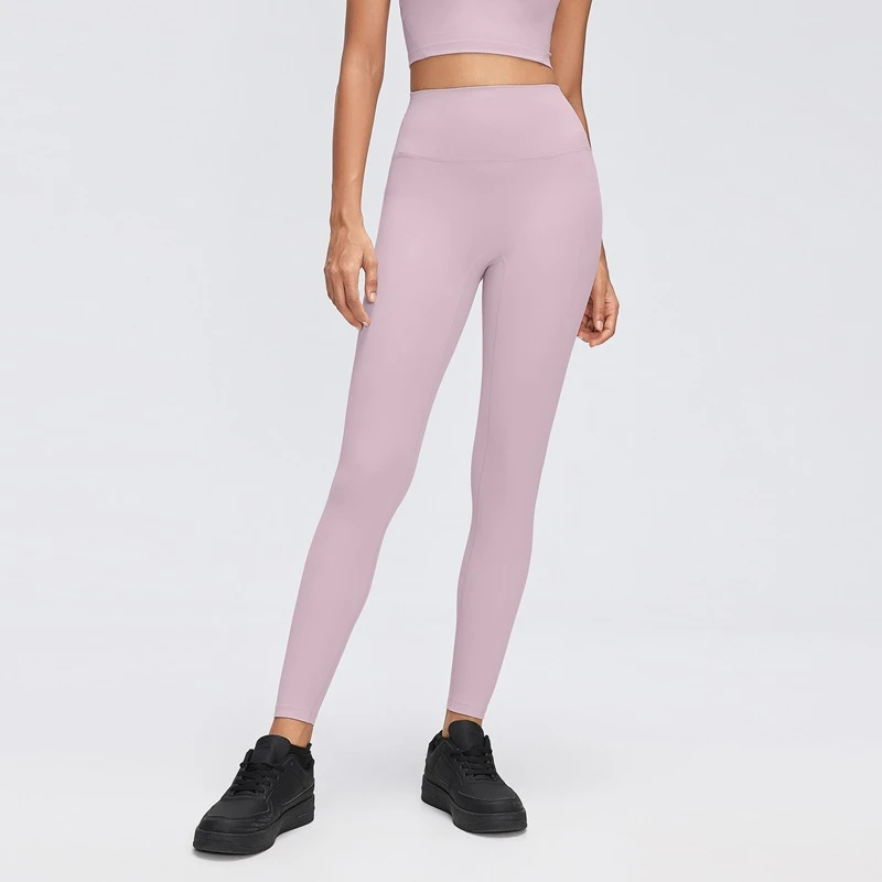 Women's high waist peach-lifting yoga leggings for Pilates and workouts