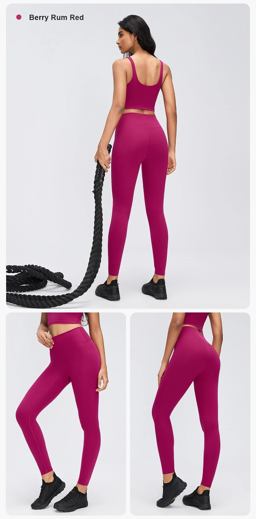 Peach-lifting women's yoga leggings with body-contouring back design